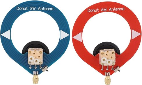 2Pcs Donut MW SW Antenna Improve Reception Effect with Portable Mini Antenna for Shortwave Radio in Saudi Arabia