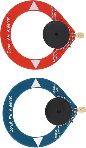 2Pcs Donut MW SW Antenna Improve Reception Effect with Portable Mini Antenna for Shortwave Radio in Saudi Arabia