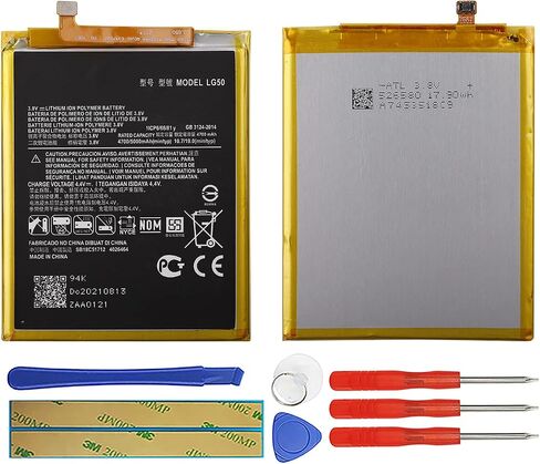 بطارية KR40 متوافقة مع Moto One Vision XT1970/One Action XT2013-4 P50 مع مجموعة أدوات الإصلاح in Kuwait