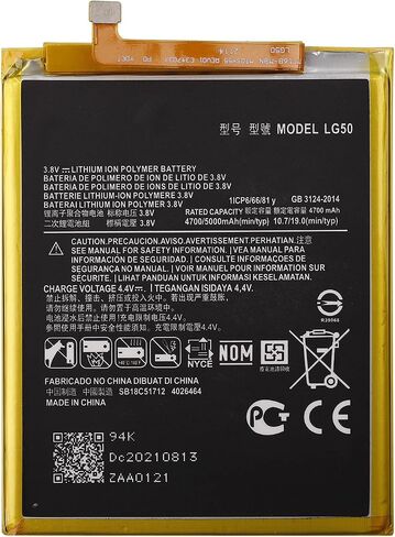 بطارية KR40 متوافقة مع Moto One Vision XT1970/One Action XT2013-4 P50 مع مجموعة أدوات الإصلاح in Kuwait