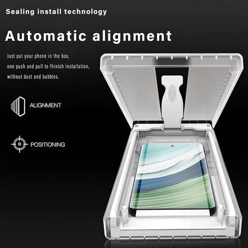 2Pack Screen Protector for Samsung Galaxy S23 Ultra/S22 Ultra, Auto-Alignment Kit,3-Second Installation, Bubble-Free & Self-Healing, 3D Curved Full Coverage & Scratch Resistant，Not Glass in Saudi Arabia