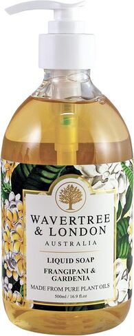 Wavertree & London Natural Liquid Soap Bottle with Dispenser Pump, Beach Scented Liquid Hand Soap for Bathroom, Kitchen - Australia Made Moisturizing Plant Oil Body & Hand Wash Soap in Saudi Arabia
