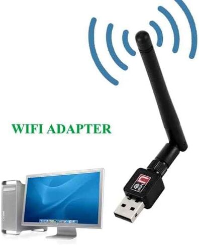 محول هوائي واي فاي USB بسرعة 1200 ميجابت في الثانية وجهاز استقبال ثنائي النطاق - 2.4 جيجا/ 5 جيجا بطاقة شبكة محلية دونجل in Saudi Arabia
