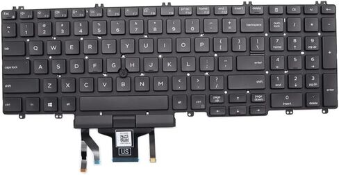 لوحة مفاتيح بديلة جديدة لـ DELL Latitude 5500 5501 5510 5511 2019 (ليست لـ E5500 أو E5550 القديمة) الدقة 3500 3501 3540 3541 2019 مؤشر الإضاءة الخلفية الأمريكي MMH7V 0MMH7V in Saudi Arabia