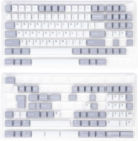 مجموعة أغطية مفاتيح ميكانيكية مخصصة لوضع Anthracite - مزيج Doubleshot PBT/ABS، ملف تعريف Cherry، لـ 60%، 65%، 75%، TKL، 1800 تخطيط، وما إلى ذلك، متوافق مع نظام التشغيل macOS in Kuwait