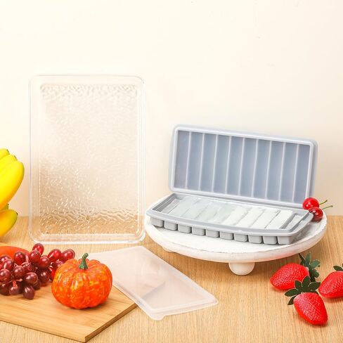 2 قطعة من صينية تجميد حليب الأم من السيليكون مع حامل 10-1 أونصة من صواني تخزين مجمد حليب الثدي، قوالب تجميد حليب الثدي، منظم أغذية الأطفال للحساء وتخزين الطعام in Kuwait