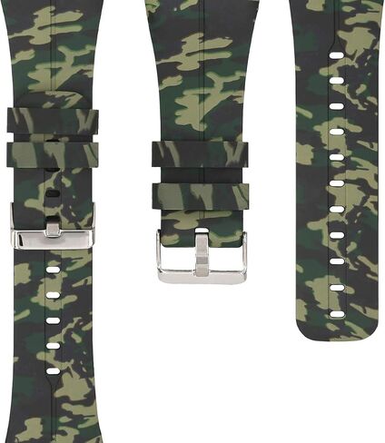 kwmobile TPU Silicone Strap Compatible with Polar M400 / M430 - Tracker Band - camouflage Black/Light Green/Dark Green in Saudi Arabia