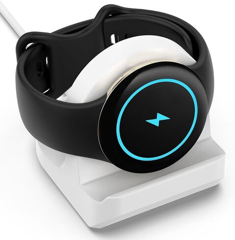 حامل شاحن Miimall متوافق مع شاحن Google Pixel Watch 2، قاعدة شحن سيليكون غير قابلة للانزلاق لساعة Pixel 2، حامل قاعدة شاحن مع فتحة إدارة الكابلات لساعة Google Pixel 2 (أسود) in Saudi Arabia