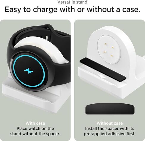 حامل شاحن Miimall متوافق مع شاحن Google Pixel Watch 2، قاعدة شحن سيليكون غير قابلة للانزلاق لساعة Pixel 2، حامل قاعدة شاحن مع فتحة إدارة الكابلات لساعة Google Pixel 2 (أسود) in Saudi Arabia