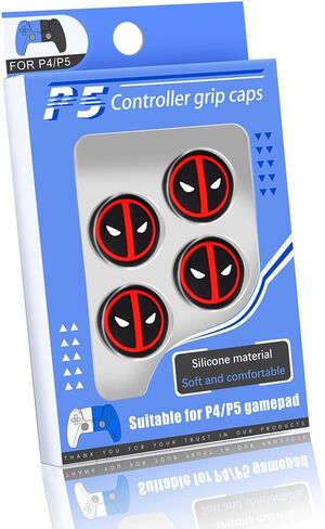 Analog Stick Joystick Thumb Grip Cover Cute 3D Thumb Cap for PlayStation PS5, PS4, Xbox One, Xbox Series X/S, Nintendo Switch Pro Controller. [Set of 4] (ADR) in Saudi Arabia