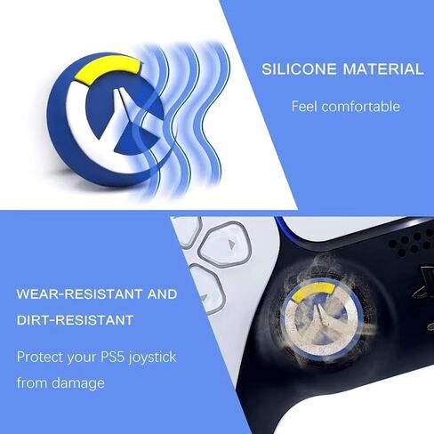 Analog Stick Joystick Thumb Grip Cover Cute 3D Thumb Cap for PlayStation PS5, PS4, Xbox One, Xbox Series X/S, Nintendo Switch Pro Controller. [Set of 4] (ADR) in Saudi Arabia