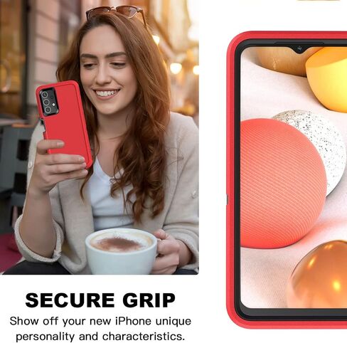 حافظة بمشبك حزام من AICase لهاتف Samsung A32 5G، حماية شديدة التحمل من السقوط، هيكل كامل متين مقاوم للصدمات/الغبار من الدرجة العسكرية، غطاء هاتف واقٍ متين لهاتف Samsung Galaxy A32 5G(2021) in Kuwait