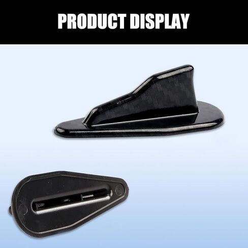 10 PCS Car Shark Fin Antenna, 3.14" x 0.78" x 1.18" Self-Adhesive EVO Style Tail Signal Receiving Antenna, Car Personalized Modification Accessory, Compatible with Most Models (Black #01) in Saudi Arabia
