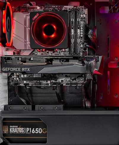 كمبيوتر سطح المكتب للألعاب Skytech Gaming Shadow - Intel Core i5 12600K 3.7 جيجا هرتز، NVIDIA RTX 4070، 1 تيرابايت NVME SSD، 16 جيجابايت DDR4 RAM 3200، 750 واط Gold PSU، 240 مم AIO، 11AC Wi-Fi، Windows 11 Home 64 بت، أسود in Kuwait