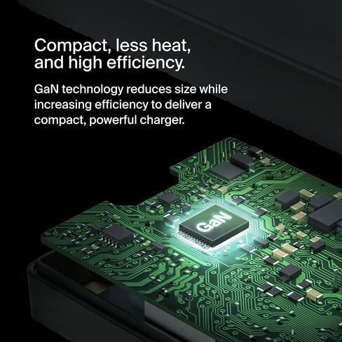 Belkin Connect 100W USB-C Core GaN Power Adapter, Fast-Charging Adapter w/Universal USB-C Compatibility, 100W Power Delivery, 8ft Power Cable for Gaming, MacBook Pro, PC Laptops, and Chromebook in Saudi Arabia
