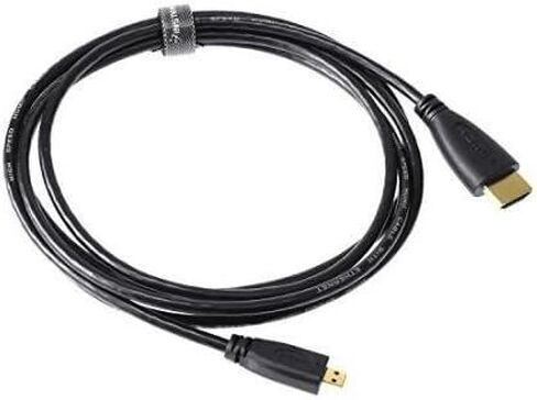Synergy Digital Camera HDMI Cable, Compatible with Sony Cyber-shot DSC-HX80 Digital Camera, 5 Ft. High Definition Micro HDMI (Type D) to HDMI (Type A) HDMI Cable in Saudi Arabia