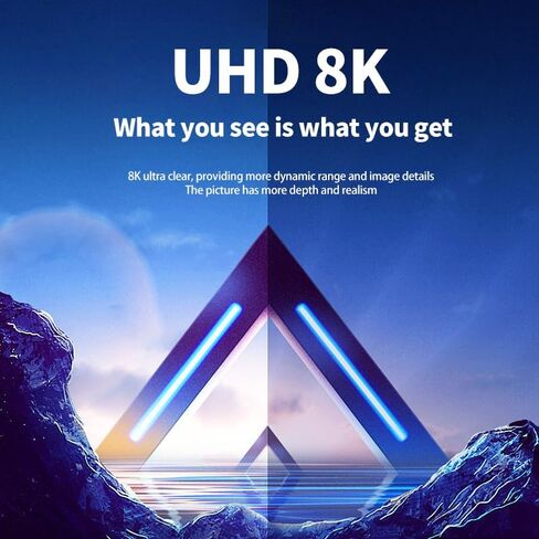 2-Pack 90-Degree Right Angle HDMI to MINI High-Speed Adapter, 8K@60Hz Supports HDR, 3D, 48Gbps, Compatible with DSLR, Camcorder, Graphics Card, Laptop, Projector, Suitable for Home and Office Use in Saudi Arabia