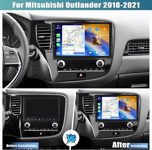 2G+64G Android 13 Car Stereo for Mitsubishi Outlander 2018-2021 with Wireless Apple Carplay Android Auto,10.1'' Touchscreen Car Radio with GPS Navigation,Bluetooth,WiFi/FM/RDS Radio+Backup Camera in Saudi Arabia