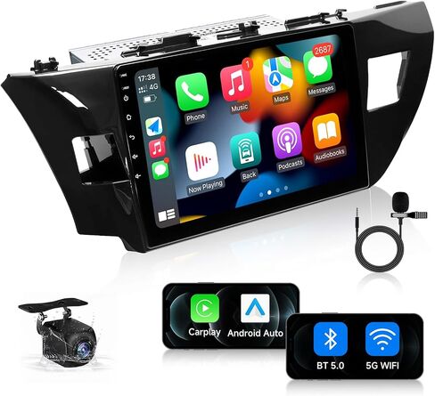 5GWIFI Android Car Radio Stereo for Toyota Corolla 2014 2015 2016: (2+64G) 10.2 Inch Head Unit with 1280 * 800 HD Touch Screen Carplay/Android Auto Backup Camera GPS in Saudi Arabia
