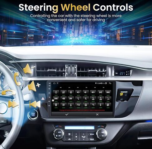 5GWIFI Android Car Radio Stereo for Toyota Corolla 2014 2015 2016: (2+64G) 10.2 Inch Head Unit with 1280 * 800 HD Touch Screen Carplay/Android Auto Backup Camera GPS in Saudi Arabia