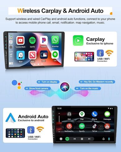 CAMECHO [2+64G] راديو Android 13 لسيارة Mazda 2 2007-2014 مع Carplay&Android Auto، راديو سيارة بشاشة تعمل باللمس 9 بوصة مع رابط مرآة بلوتوث HiFi GPS Navigation WiFi AHD كاميرا احتياطية وميكروفون in Saudi Arabia