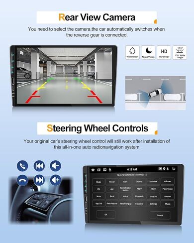 CAMECHO [2+64G] راديو Android 13 لسيارة Mazda 2 2007-2014 مع Carplay&Android Auto، راديو سيارة بشاشة تعمل باللمس 9 بوصة مع رابط مرآة بلوتوث HiFi GPS Navigation WiFi AHD كاميرا احتياطية وميكروفون in Saudi Arabia