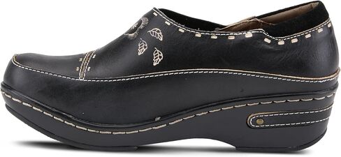 Spring Step L'Artiste Burbank Leather Clogs for Women | Designer Hand-Painted Slip-On Shoes | Ladies Casual Platform Clog in Saudi Arabia