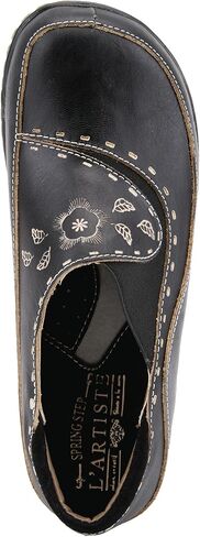 Spring Step L'Artiste Burbank Leather Clogs for Women | Designer Hand-Painted Slip-On Shoes | Ladies Casual Platform Clog in Saudi Arabia