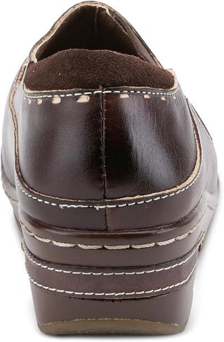 Spring Step L'Artiste Burbank Leather Clogs for Women | Designer Hand-Painted Slip-On Shoes | Ladies Casual Platform Clog in Saudi Arabia