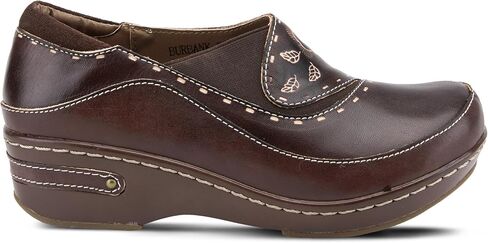 Spring Step L'Artiste Burbank Leather Clogs for Women | Designer Hand-Painted Slip-On Shoes | Ladies Casual Platform Clog in Saudi Arabia