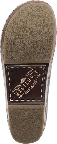 Spring Step L'Artiste Burbank Leather Clogs for Women | Designer Hand-Painted Slip-On Shoes | Ladies Casual Platform Clog in Saudi Arabia