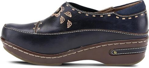 Spring Step L'Artiste Burbank Leather Clogs for Women | Designer Hand-Painted Slip-On Shoes | Ladies Casual Platform Clog in Saudi Arabia