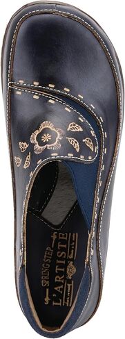 Spring Step L'Artiste Burbank Leather Clogs for Women | Designer Hand-Painted Slip-On Shoes | Ladies Casual Platform Clog in Saudi Arabia