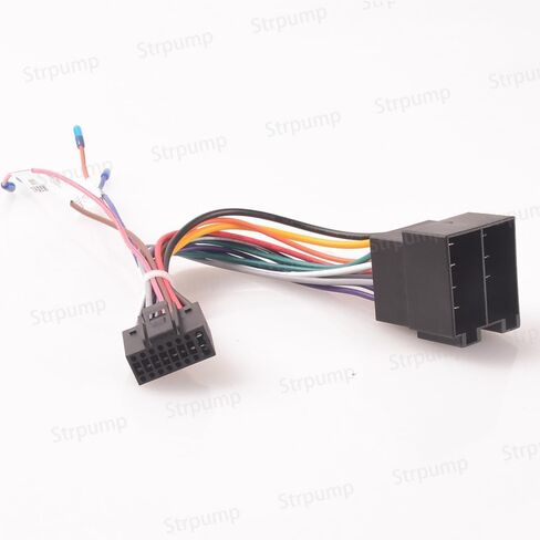 for Aftermarket Android Radio Stereo ISO Standard to 16Pin Power Harness Cable Adapter Converter Connector Wire Female ISO to Male 16pin Full Pins in Saudi Arabia