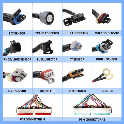 4L60E DBC Standalone Wiring Harness Replacement for 1999-2006 DBC LS1 4.8 5.3 6.0L, 4L60E Drive by Cable Stand Alone Wiring Harness in Saudi Arabia