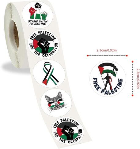 Palestine Free Stickers 1000Pcs Palestine Stickers in 16 Designs Free Palestine Vinyl Waterproof Stickers Palestine Flag Stickers for Water Bottles Skateboards Notebooks Laptop in Kuwait