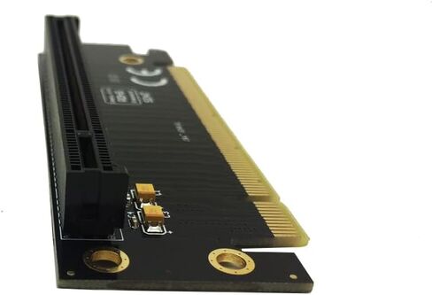 Sintech PCIe 16x Riser Card,PCI-e Express 3.0 16X Male to Female Extension Card for GPU Graphics Card(90Degree 1.8CM Height) in Kuwait