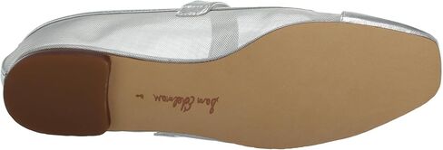 Sam Edelman Women's Miranda Mary Jane Flat, Soft Silver, 7.5 in Saudi Arabia