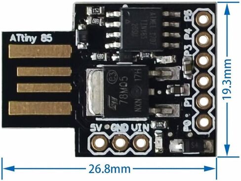 3Pcs Digispark Kickstarter ATTINY85 Universal Micro USB Development Board Module Compatible Version for Arduino. in Saudi Arabia