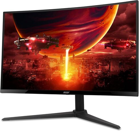 شاشة ألعاب Acer Nitro مقاس 27 بوصة 1500R منحنية بدقة Full HD للكمبيوتر الشخصي | AMD FreeSync Premium | 240 هرتز | 1 مللي ثانية VRB | مكبرات الصوت | HDR10 | ErgoStand | متوافق مع تركيب VESA | 1 x DP 1.4 & 2 x HDMI 2.0 | XZ270 X2bmiiphx in Kuwait