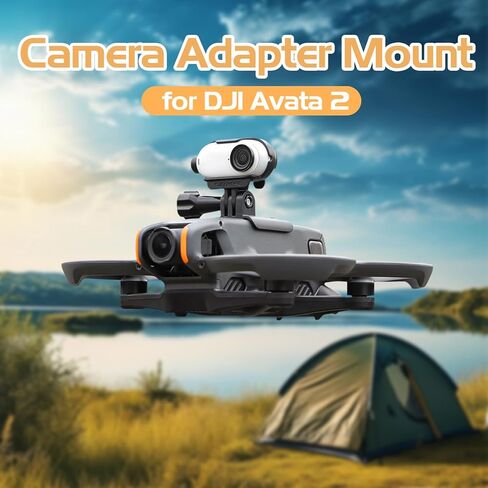 Sports Camera Mount for DJI Avata 2, Compatible with DJI Osmo Pocket 3/Action 4, for Insta360 X4/X3/ONE X2/GO 3/GO 2, for Go Pro Hero 12/11/10/9 Camera Connector Holder Extension Adapter in Kuwait