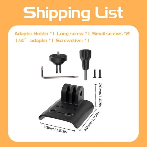 Sports Camera Mount for DJI Avata 2, Compatible with DJI Osmo Pocket 3/Action 4, for Insta360 X4/X3/ONE X2/GO 3/GO 2, for Go Pro Hero 12/11/10/9 Camera Connector Holder Extension Adapter in Kuwait