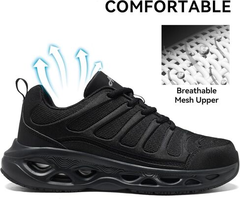 Steel Toe Shoes for Men Women Comfortable Lightweight Safety Shoes Indestructible Non Slip Work Shoes for Men Puncture Proof Composite Toe Sneakers for Construction in Saudi Arabia