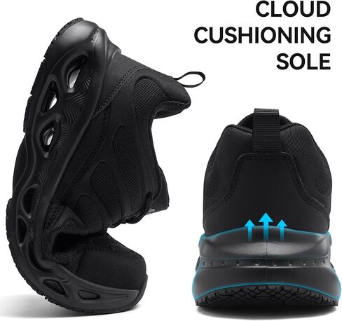 Steel Toe Shoes for Men Women Comfortable Lightweight Safety Shoes Indestructible Non Slip Work Shoes for Men Puncture Proof Composite Toe Sneakers for Construction in Saudi Arabia