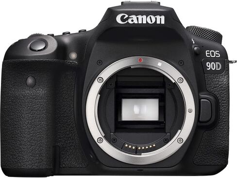 كاميرا Canon EOS 90D DSLR (الهيكل فقط) مع حزمة ملحقات للمبتدئين - تتضمن: SanDisk Ultra 64GB SDXC، فلاش رقمي، بطارية بديلة ممتدة العمر، حقيبة أدوات مقاومة للماء والمزيد (متجددة) in Saudi Arabia