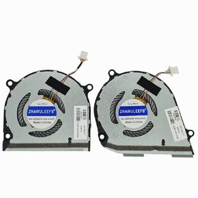 Replacement New Laptop CPU and GPU Cooling Fan for HP Envy X360 15-DS 15-DR 15M-DS 15M-DS0011DX 15-DS0013NR 15-DS0003CA 15-DS0013CA TPN-W142 TPN-W143 Series L53542-001 L53541-001 Fan