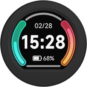waveshare RP2040 MCU Board with 0.99inch Round Touch LCD with CNC Metal Case 128×115 Pixels 65K RGB Color IPS Display, Based on Raspberry Pi RP2040,Onboard Accelerometer and Gyroscope Sensor