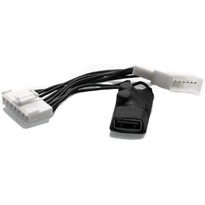 USB Dashcam Power Adapter for Toyota and More. Connects to Rear View Camera for East Install (7 pin)