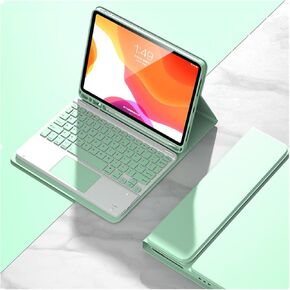 iPad 6th/5th Gen 9.7'' Air2 Keyboard Case iPad 5 iPad 6 Slim Smart Case Magnetic Detachable Bluetooth Keyboard Trackpad Cute Color Keycap (iPad Air2/iPad5/iPad6, Pink)