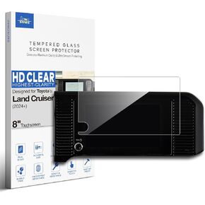Tempered Glass Screen Protector for 2024-2025 Toyota Land Cruiser 1958 Display 8 Inch Touchscreen Anti Finger Print Anti Glare (Matte)